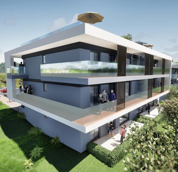 imagem 3d de um condominio